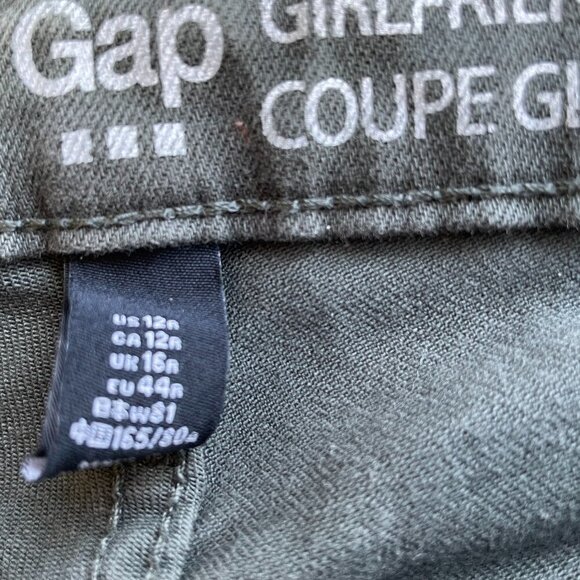 GAP Distressed Girlfriend Jeans  Size 12 - Picture 4 of 10